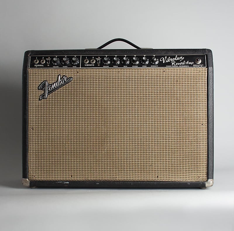 Fender Black Panel Vibrolux Reverb 2-Channel 35-Watt 2x10" Guitar Combo 1964 - 1967 image 1
