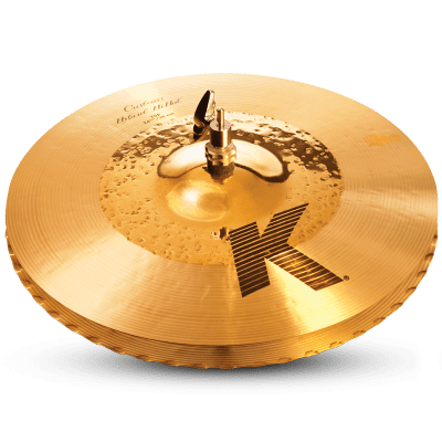 Zildjian K1225 14 1/4" K Custom Series Hybrid Top Medium Thin Drumset Cast Bronze Cymbal with Mid Sound and Low Pitch image 2