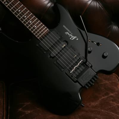 1999 Steinberger Spirit GU-7R Deluxe Black EMG Pickups | Reverb