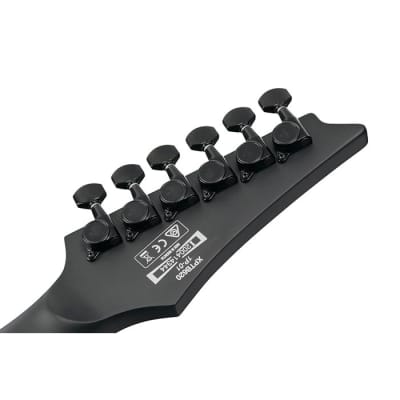 Ibanez XPTB620 Iron Label Xiphos Guitar w/ Dimarzio Pickups - Black Flat image 12
