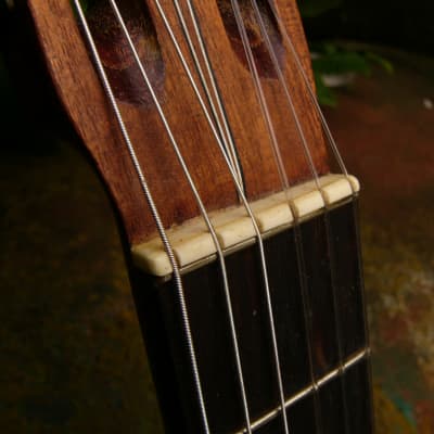 Antique 'Perl Gold' German Classical guitar ca. 1930 image 12