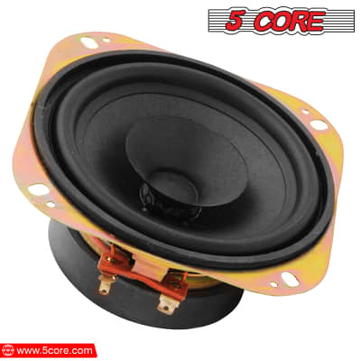 5 Core 4 Inch Car Speaker PAIR 40W Peak Power 4 Ohm 0.81 CCAW Copper Voice Coil Premium High Performance Raw Replacement Speakers  WF472DC 1 Pair image 5