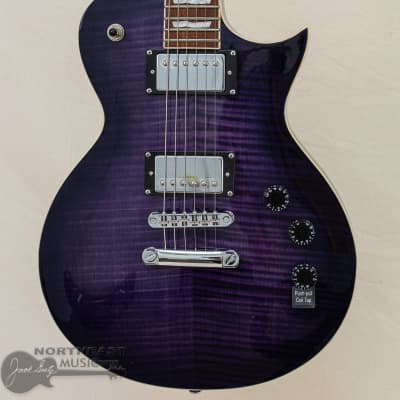 ESP/LTD EC-256FM Electric Guitar - See Thru Purple Sunburst image 1