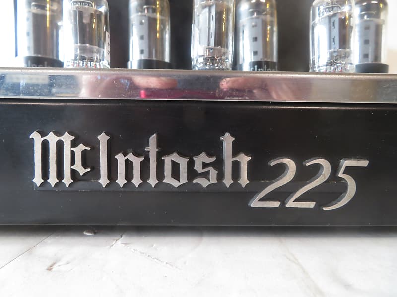 McIntosh MC225 tube power amplifier early 1960's - chrome and black