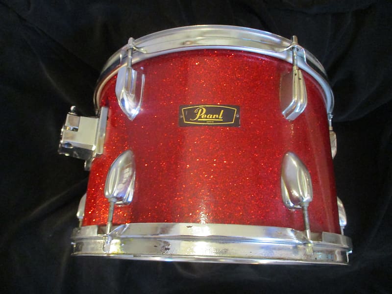 PEARL ヴィンテージスネア 12” Pearl Vintage 12 X 8 Tom, Red Sparkle, Made In Japan 1960s