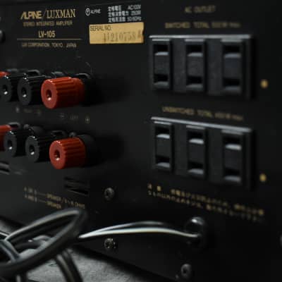 Alpine/ Luxman LV-105 Stereo Integrated Amplifier in Very Alpine/ Luxman LV-105 Stereo Integrated Amplifier in Very