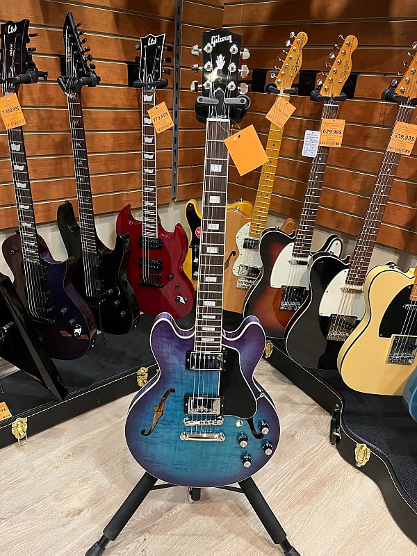 Gibson 339 deals blueberry burst