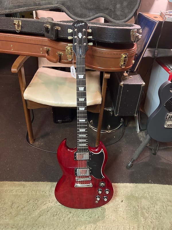 Epiphone SG Standard Korea (a lot like a 61) 2001 Cherry Red | Reverb