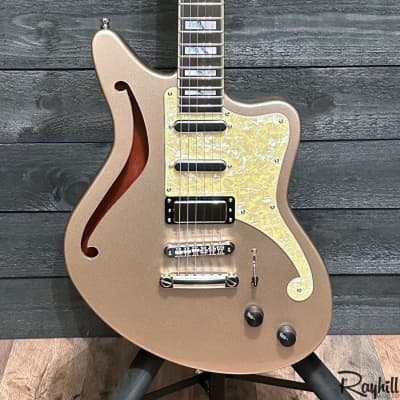 DAngelico Deluxe Bedford SH Desert Gold Semi Hollow Body Electric Guitar image 1
