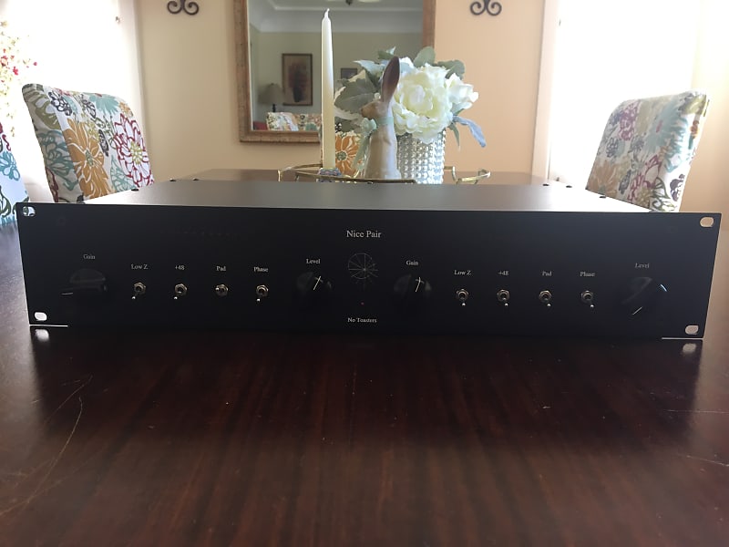 No Toasters Nice Pair FET Dual Channel Mic Preamp Reverb UK