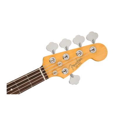 Fender American Professional II Jazz Bass Guitar V (Rosewood Fingerboard, Olympic White) image 6