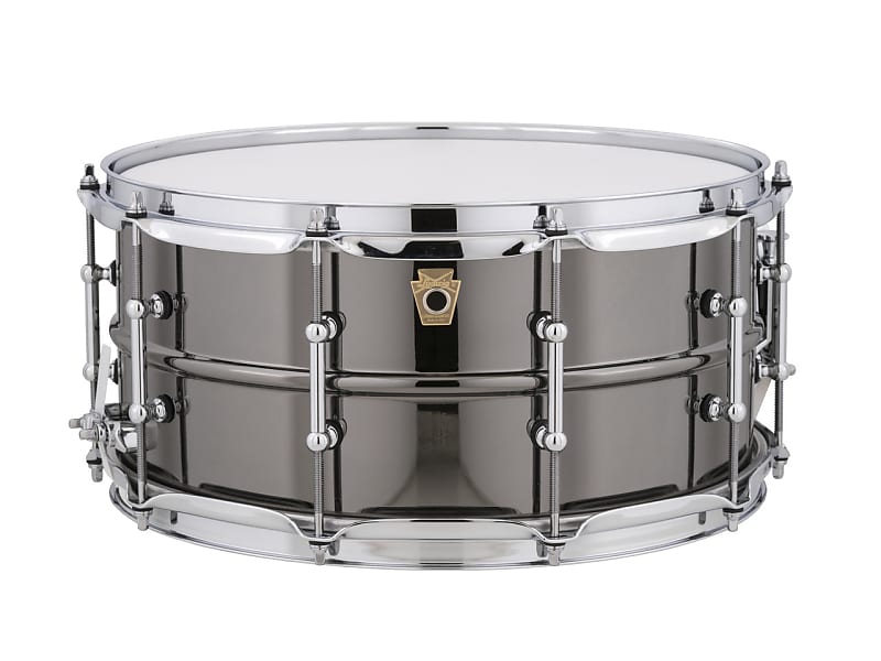 Ludwig LB417T Black Beauty 6.5x14" Brass Snare Drum with Tube Lugs image 1