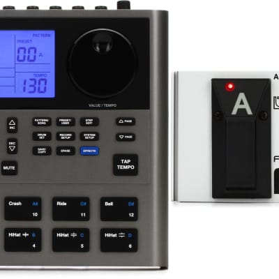 Alesis SR-18 Drum Machine  Bundle with Boss FS-6 Dual Foot Switch