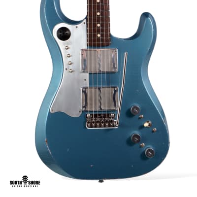 Fiam Guitars Mirari 2023 Pelham Blue over Silver. By past Ronin Guitars luthier Izzy Lugo. NEW (Authorized Dealer) for sale