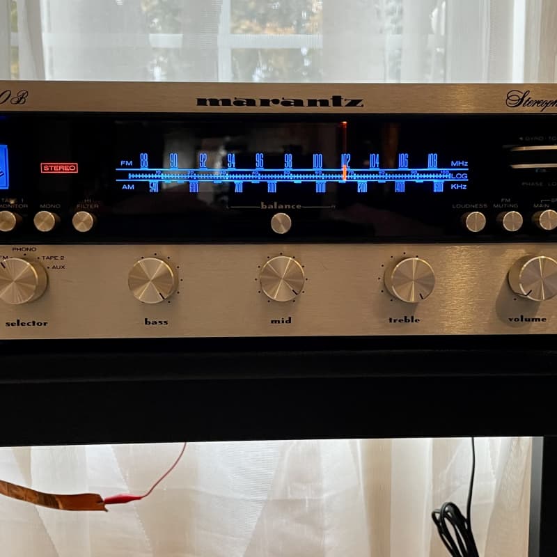 MARANTZ 1550 STEREO RECEIVER WORKS PERFECT SERVICED FULLY RECAPPED A+  CONDITION