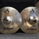 Used Zildjian 14" A Custom Mastersound Hi-Hat Cymbals 960/1205g