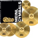 Meinl Cymbal Set Box Pack with 14” Hihats, 20” Ride, 16” Crash, Plus a FREE 10” Splash – HCS Traditional Finish Brass – Made In Germany, 2-YEAR WARRANTY (HCS141620+10)