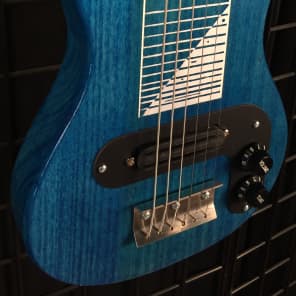 Morrell Joe Morrell Pro Series 6-String Lap Steel Guitar Transparent Blue USA image 3