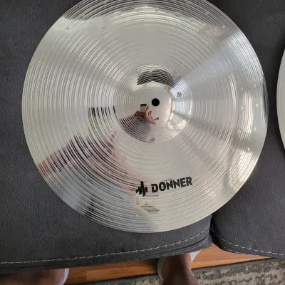 Donner  Acoustic Cymbal Set 2022- Silver image 2