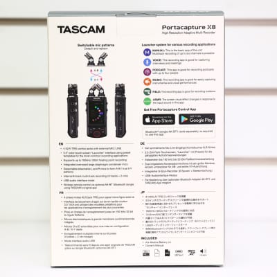 TASCAM Portacapture X8 Portable Digital Recorder with USB Audio Interface - Black image 2