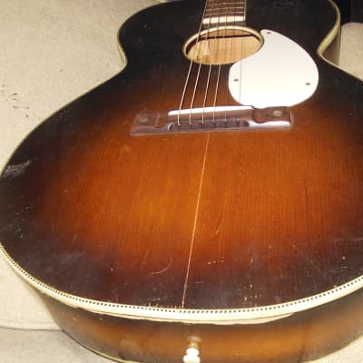 1960 Kay Acoustic flattop acoustic guitar project - Brazilian Board Checker bind image 7