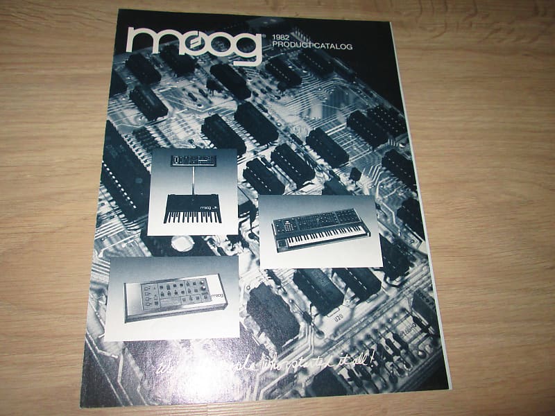 Moog 1982 Product Catalog Original Vintage Synthesizer Reverb