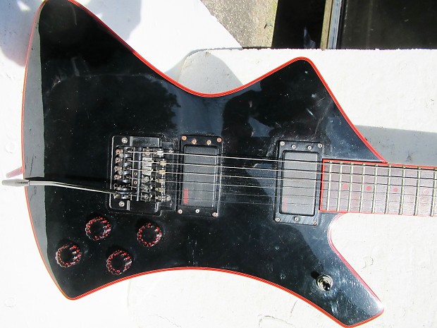 Washburn BBR-A-20V Guitar, 1980's, Japan, Red Trim, Very