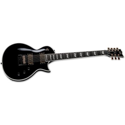 ESP LTD EC-1007 Baritone EverTune 7-String Guitar, Fishman Fluence Modern, Black image 2