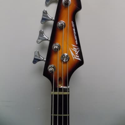 Peavey Milestone 4 Vintage Burst Electric Bass Guitar image 3