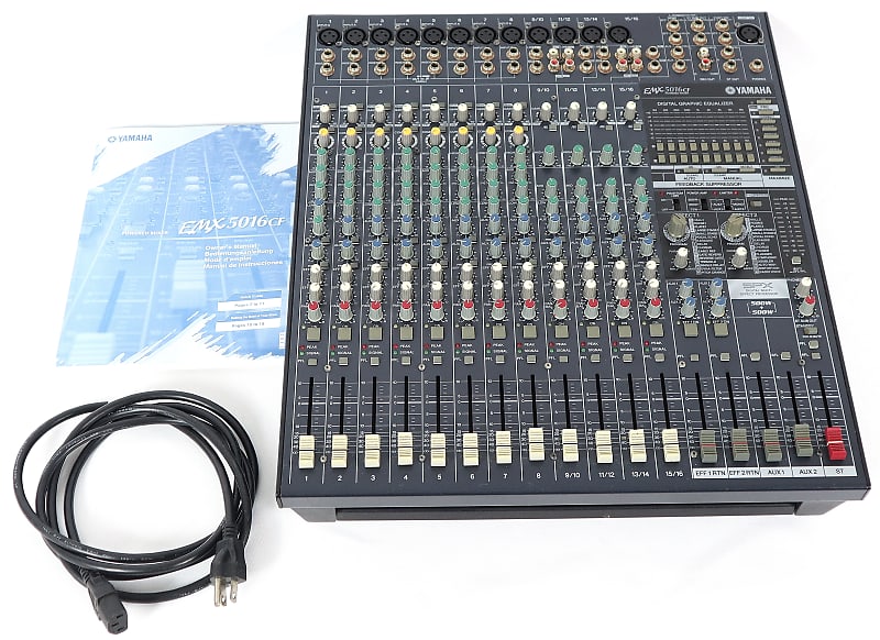 Yamaha EMX 5016CF 500w 16-Channel Powered Mixing Board w/ DSP | Reverb