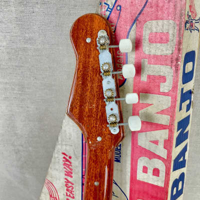 Tele Star Junior Guitar Banjo Set 1960s w/ Original Box and Case Candy MIJ Japan Kawai Teisco image 10