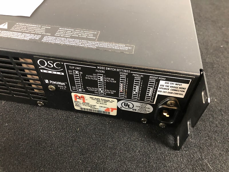 QSC PLX3402 - 3400 Watt Stereo Power Amp - EXCELLENT QSC PLX3402 - 3400 Watt Stereo Power Amp - EXCELLENT