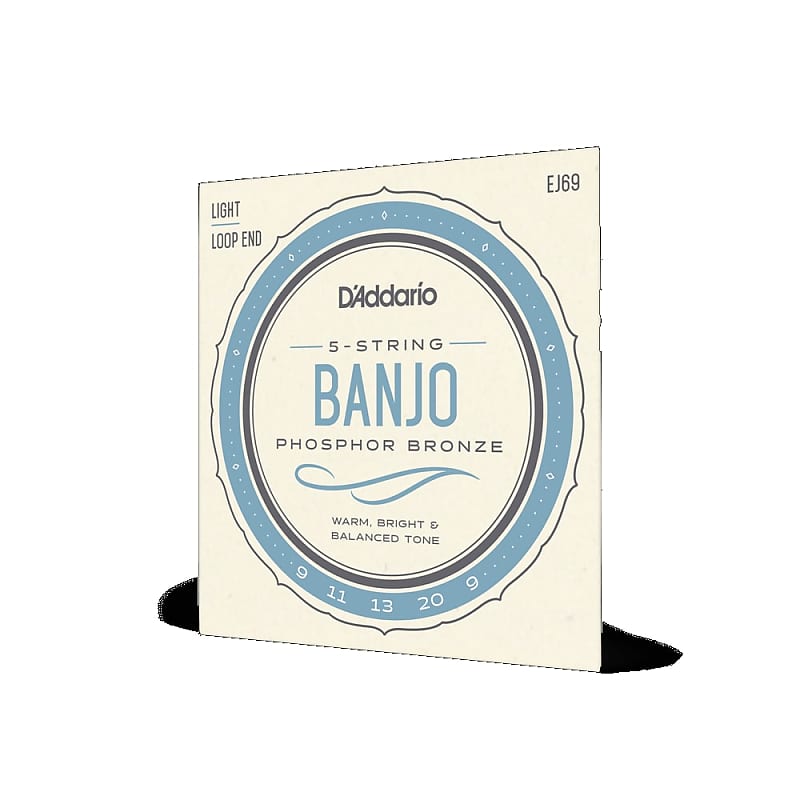 D'Addario EJ69 Light Phosphor Bronze Banjo Strings Reverb