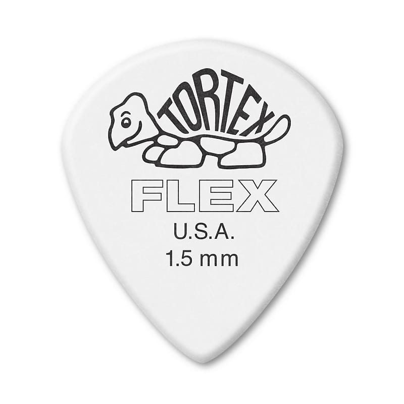 Dunlop 466R150 Tortex Flex Jazz III 1.5mm Guitar Picks (72-Pack) image 1