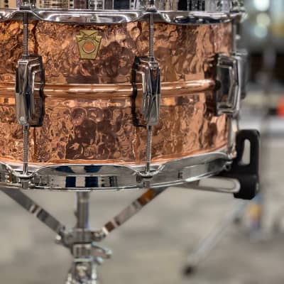 LUDWIG 14X6.5 HAMMERED COPPERPHONIC SNARE DRUM image 2