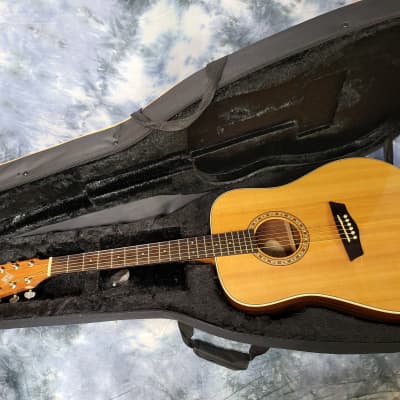 2012 Washburn WD7S Acoustic Electric Dreadnought Solid Spruce Top Pro Setup New Strings Soft Side Hard Case image 15