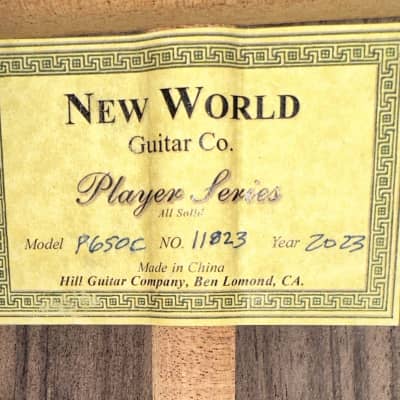 Kenny Hill New World Player P650C - 650mm Cedar/Indian rosewood - All solid wood guitar - 2023 image 6