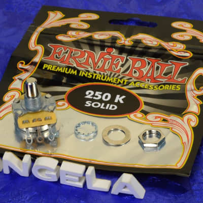 Ernie Ball 250K Solid Shaft Potentiometer For Fender Tele, Bass Tone And Volume Pot, 6382 image 2
