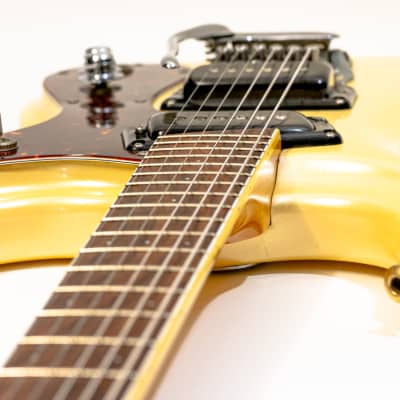 Mosrite The Ventures Model '65 Reissue Guitar with Case - Pearl White image 9