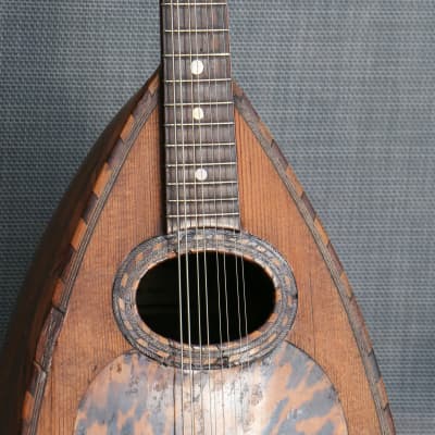 MANDOLIN ANTIQUE ITALIAN BOWLBACK ‘IL GLOBO’ 1890s ITALY image 13