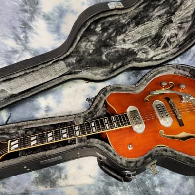 2017 Eastman T58/V-AMB Bigsby Archtop Antique Amber Varnish Finish TV Jones Pickups Pro Setup Original Eastman Hard Shell Case and COA image 18