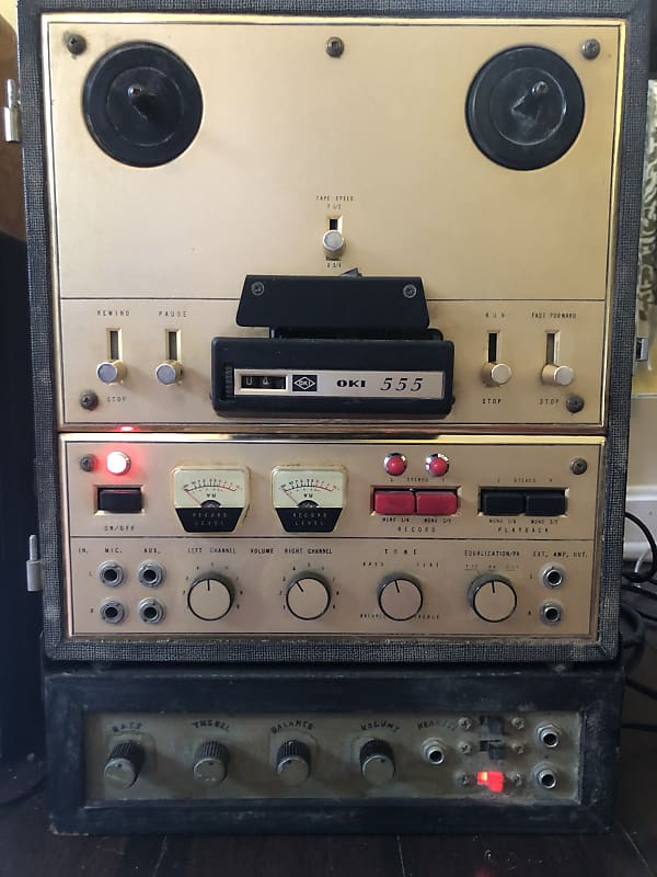 Oki / Heath Kit / Radio Shack  Reel to Reel with custom amp (transistor)  1960s Black & Tan with ano image 1