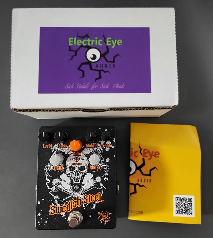 Electric Eye Audio Swedish Steel 2021 Black/Orange Reverb