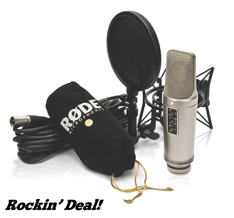RODE NT2-A NT2A Broadcast Podcast Vocal Recording Microphone Kit image 1