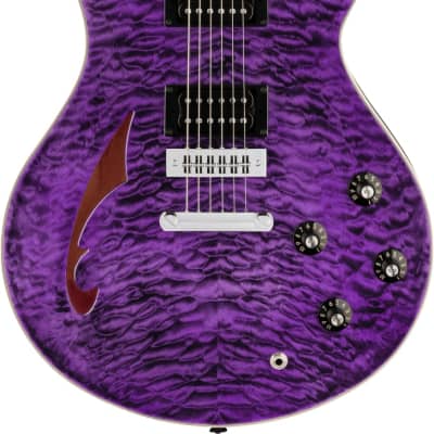 Mint EVH SA126 Special QM Trans Purple Ebony w/case image 2