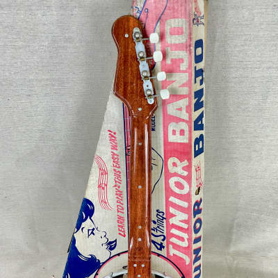 Tele Star Junior Guitar Banjo Set 1960s w/ Original Box and Case Candy MIJ Japan Kawai Teisco image 11