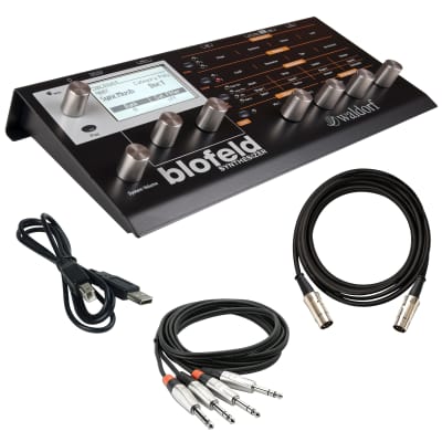 Waldorf Blofeld Desktop Synthesizer Module - Black / Shadow Edition CABLE KIT