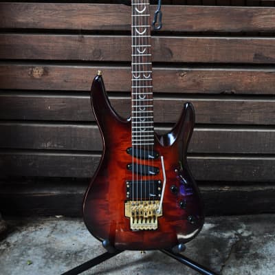 Dean DS-92 Limited Edition flamed superstratocaster 1992 for sale