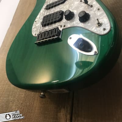 Carvin USA Bolt SSH Solidbody Electric Maple Neck Transparent Green w/ OHSC image 7