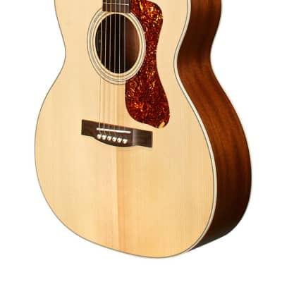 Guild OM-240E, Solid Sitka Spruce top, Mahogany B/S, Westerly Collection, Natural image 3